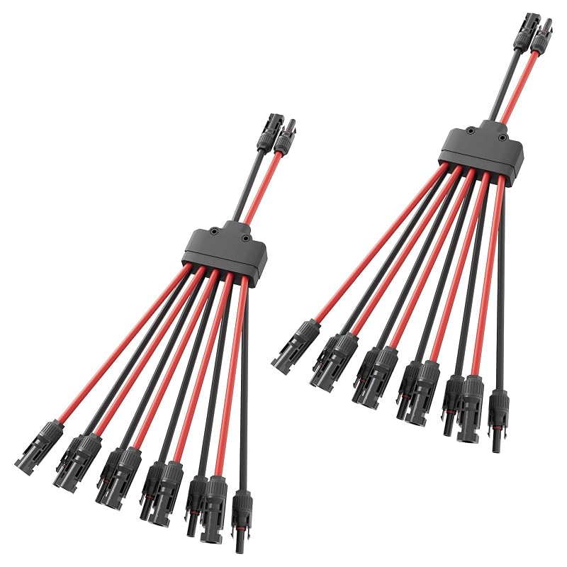 Kit de conectores Y para painéis solares 10 para 2, paralelo, compatível com TS4, 1000 V CC e 30 A, 2 peças