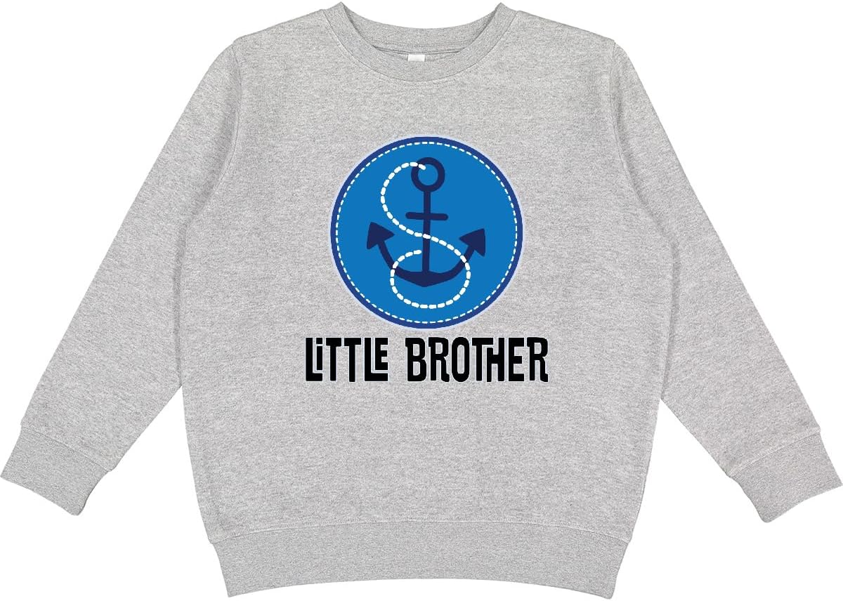 inktastic Little Brother Boys Nautical Announcement Youth Sweatshirt