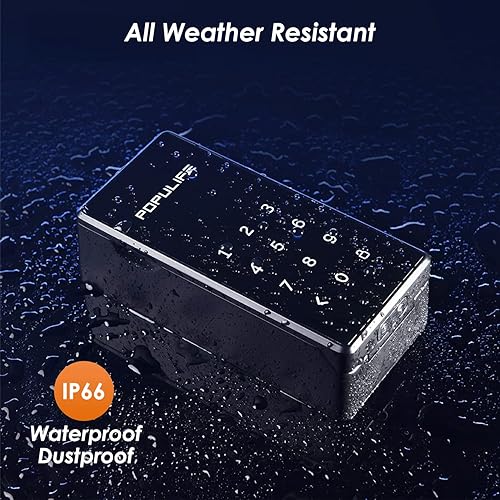 Miniatura 6 de Caja de bloqueo WiFi para exterior con puerta de entrada, control remoto, caja de bloqueo inteligente para llave de casa, manija de puerta y montaje