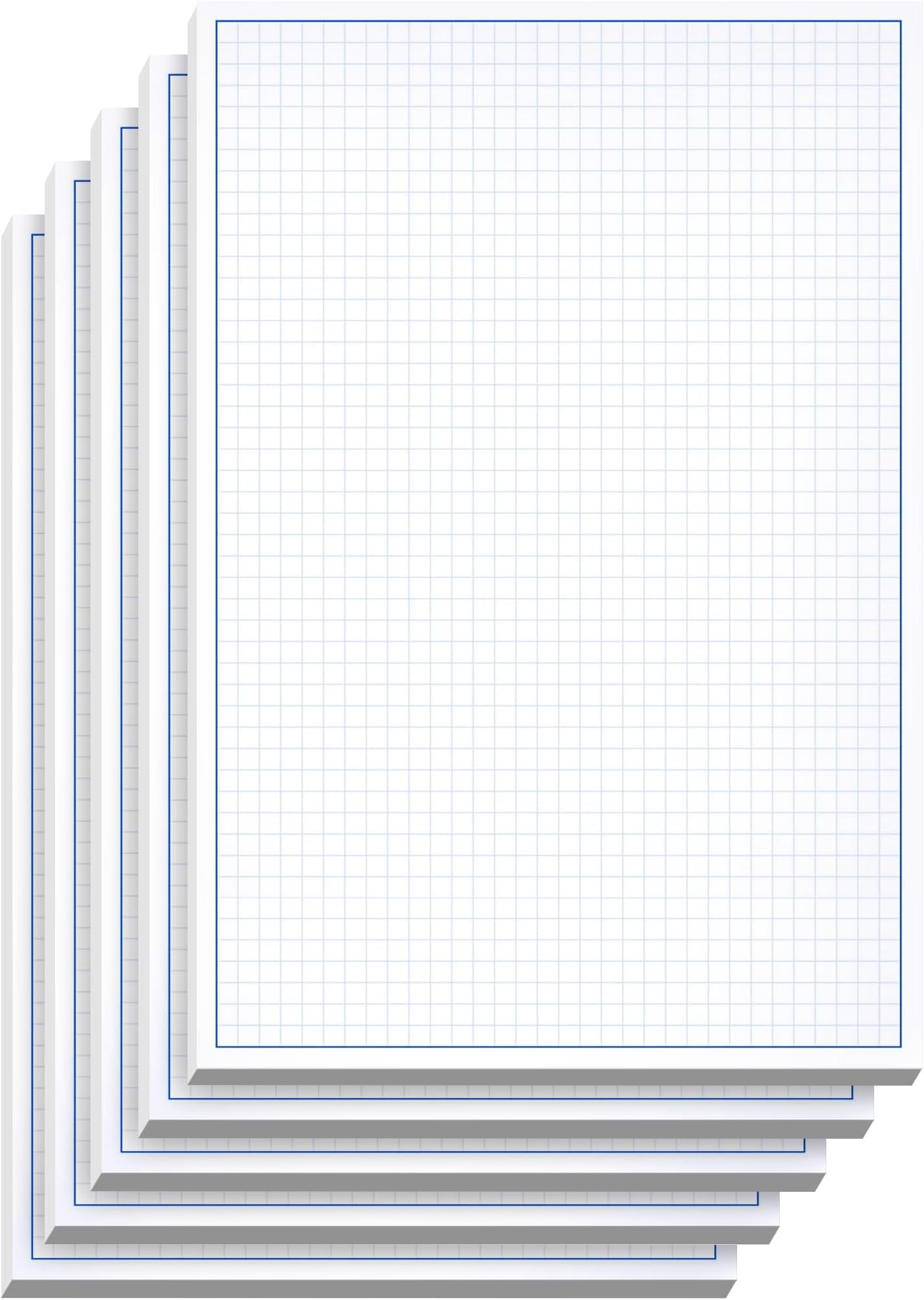 Amazon.com : CADMUSPRO Margin Ruled Letter Size Graph Paper Pad, 8.5 ...