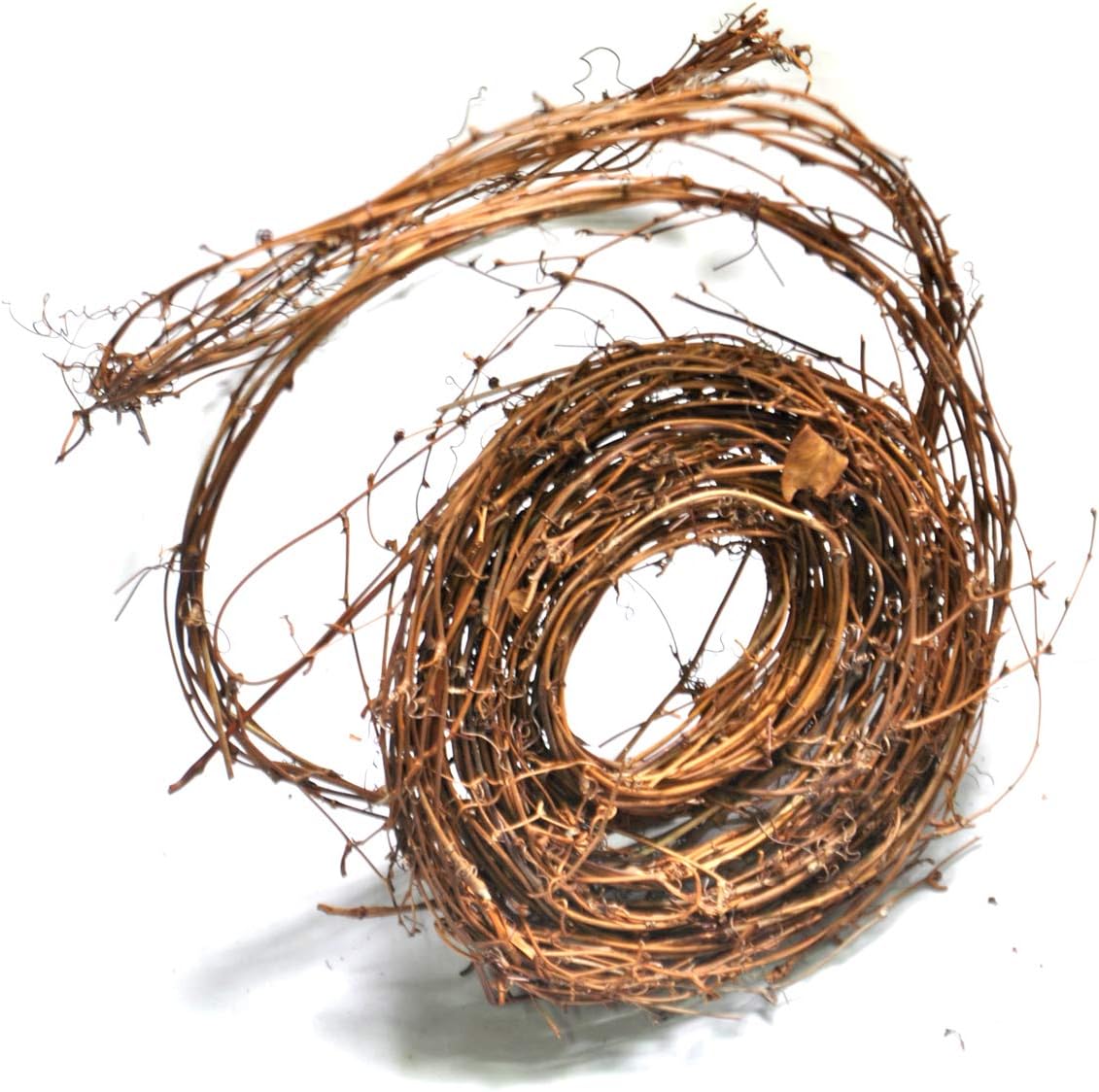 2 Pcs Natural Grapevine Twig Garland Wreaths, Vine Branch Wreath, 15-Feet Crafts Rattan Wreath for DIY Christmas Craft, Front Door Wall Hanging, Wedding, Party, Seasonal Home Decor - Image 3