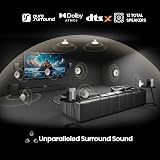 Hisense HT SATURN, 4.1.2 CH home theatre sound system, wireless satellite speakers, Tuned by Devialet, 720 W max audio power, Hi-Concerto, Dolby Atmos, DTS:X, Room fitting tuning, EzPlay 3.0 - 9