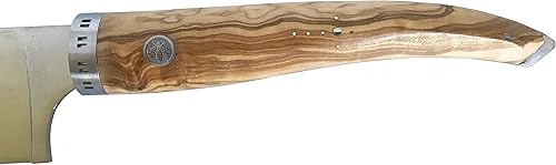 Miniatura 6 de Laguiole en Aubrac Cuisine Gourmet Acero inoxidable totalmente forjado hecho en Francia Cuchillo de chef de cocina con mango de madera de olivo, 9