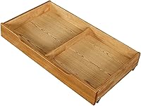 Vista 5 de MUSEHOMEINC Solid Wood Under Bed Storage Drawer with 4-Wheels for Bedroom,Wooden Underbed Storage Organizer,Suggested for Twin and Full