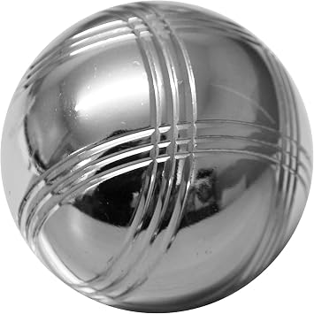 Taylor & Brown French Boules Set | 8 Piece Boules Set | Includes Chrome Plated Boules Balls, Cork Jack (Target Ball), Measuring Tool & Carry Bag | Lawn Games for Family