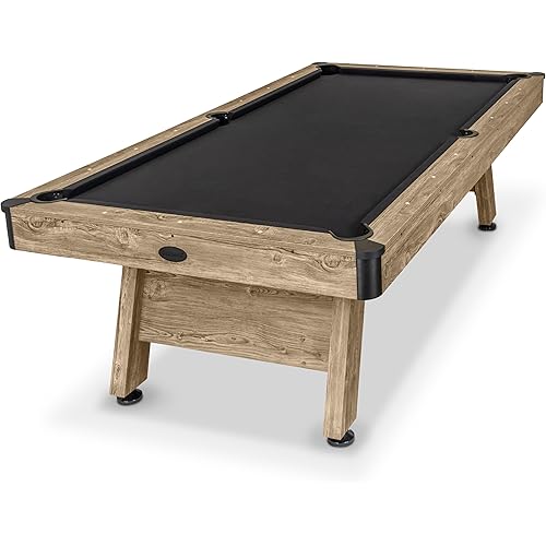 GoSports 7 and 8 ft Pool Tables with Wood Finish - Gray, Black, or Green Felt - Billiards Game Room Table for Adults & Family - Accessories Not Included