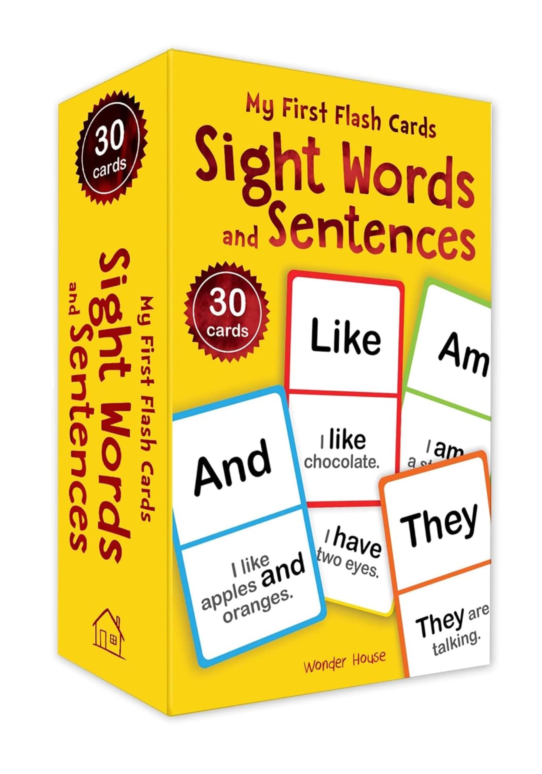 Wonder House My First Flash Cards: Sight Words and Sentences for Cognitive Skills (Flash Cards For Children) Card Book – 5 June 2025