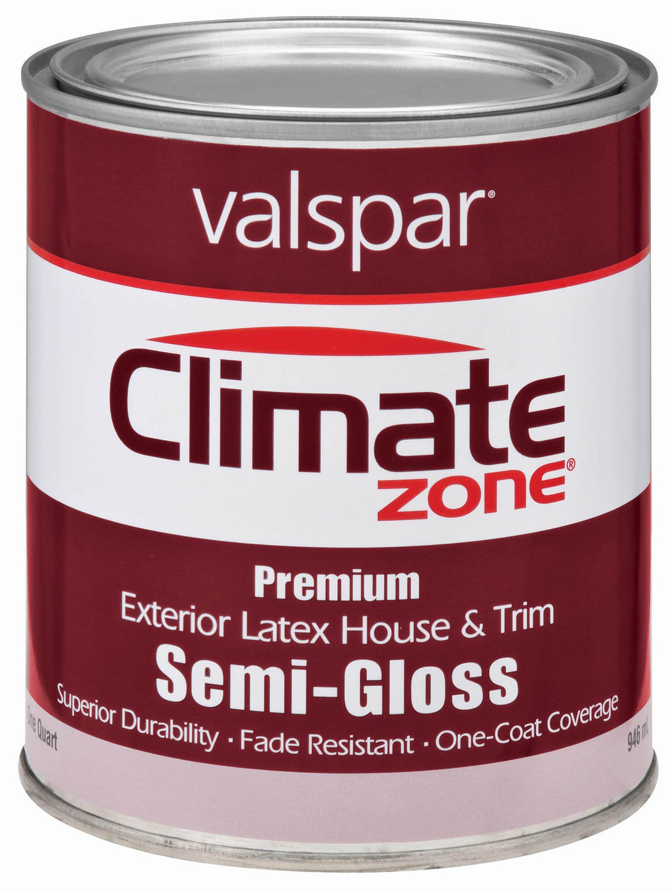 Valspar 44-27205 QT Brand 1 Quart Semi Gloss Pastel Base Climate Zone Exterior Latex House &
