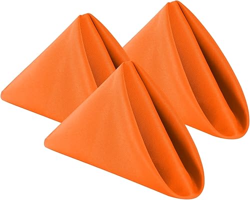 Miniatura 11 de Servilletas de tela de 17 x 17 pulgadas, lavables de poliéster, servilletas de mesa suaves para bodas, fiestas, cenas, banquetes