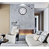 Vista 5 de Termómetro para interiores y exteriores, termómetro de pared grande-higrómetro, impermeable, no requiere batería (negro)