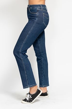 Judy Blue High Waist Tummy Control Classic Straight Jeans