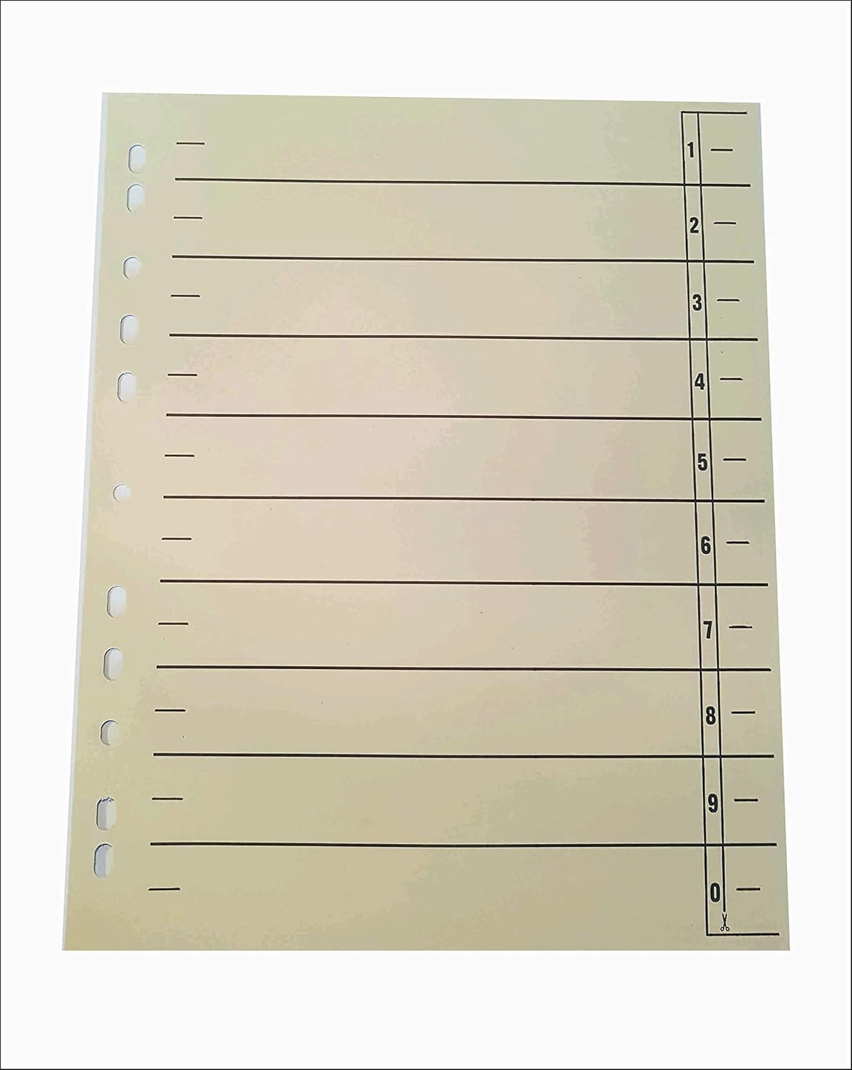 Q-Connect 9521108100 Dividers, Colour Tabs, File Flags, Universal Index Dividers, A4, Pack of 100, Chamois Reinforced Perforated Edge