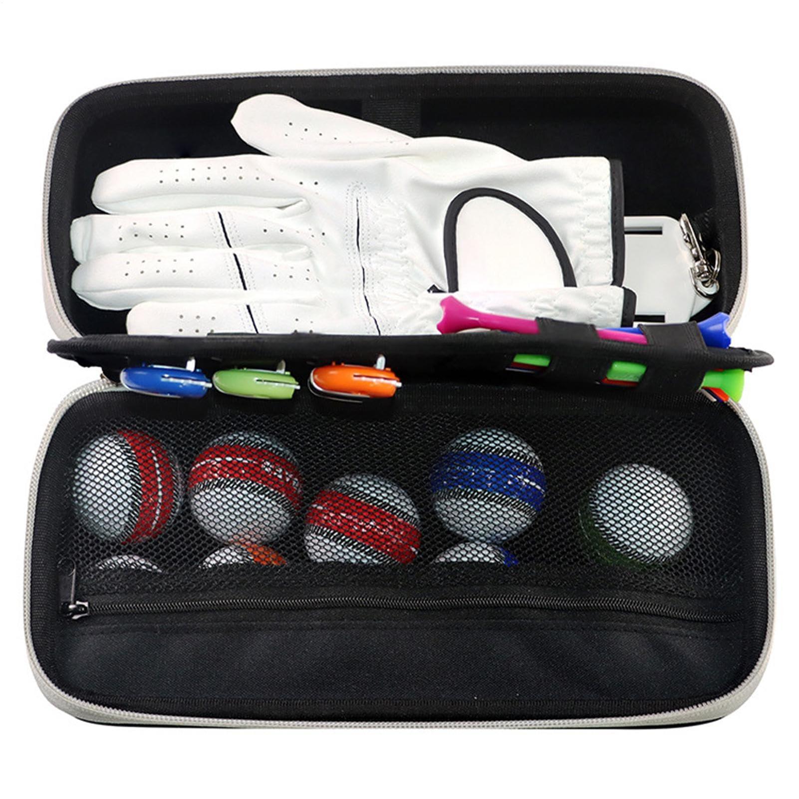 Golf Organizer Tasche | Golfhandschuh Halter mit Formgeber,Tragbare Aufbewahrungslösung für Pitchgabeln Tees Ballmarker Zubehör