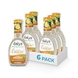 Daiya Dairy Free Creamy Caesar Salad Dressing, Gluten Free Plant Based Condiment, Vegan Dipping Sauce, 8.36 oz (Pack of 6)