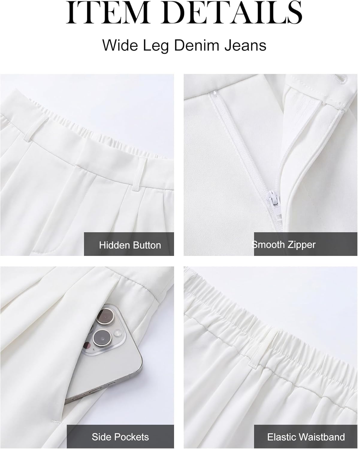 Women High Waisted Pants Wide Straight Leg Office Trousers Loose Fit Dressy Casual 2026 Summer Slacks with Pockets