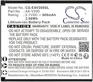 BATTERIE Li-Ion 3,7V 800mAh Tipo AK-V200 Per Emporia One - Foto 5
