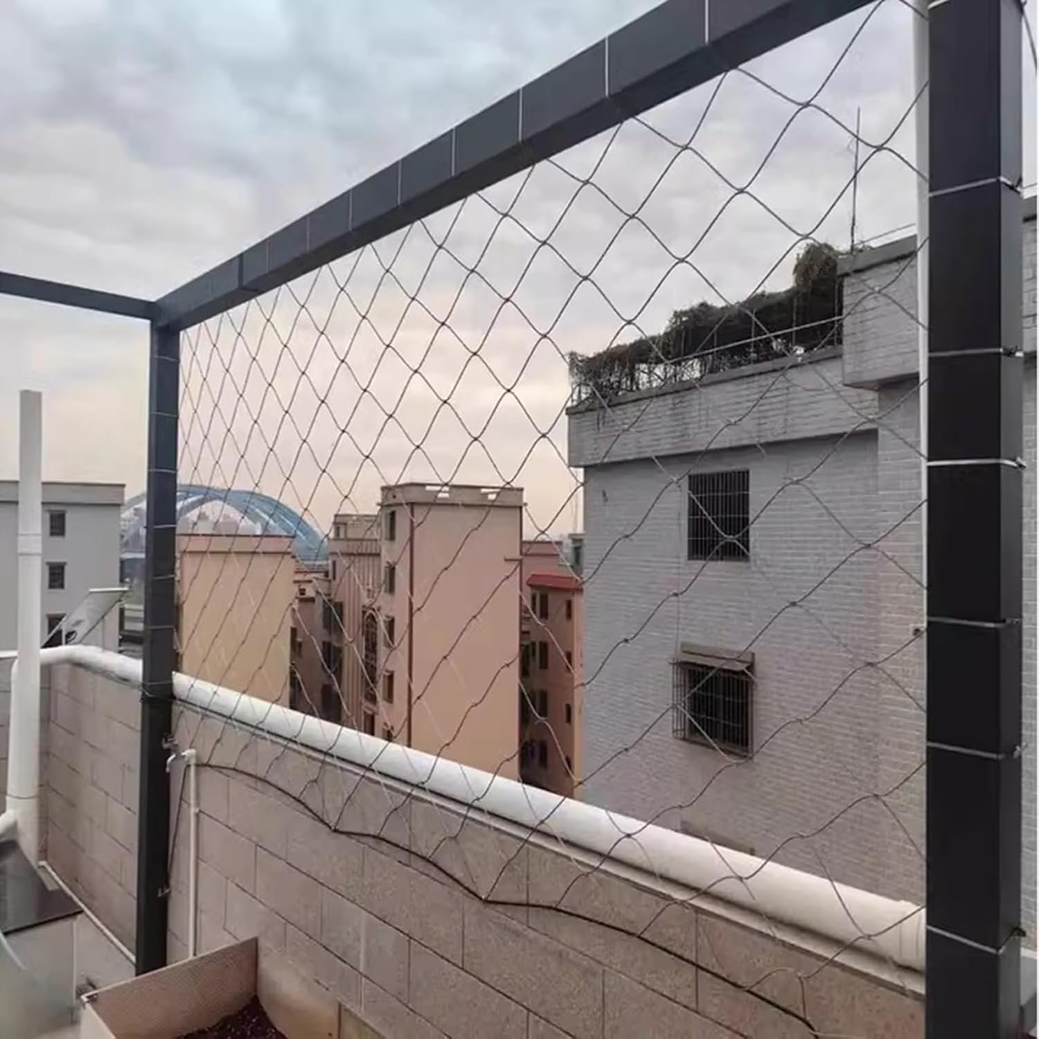 Stainless Steel Wire Rope Netting15cm Mesh for Outdoor Garden Fencing Plant Climbing Support Durable Multifunction Wire Mesh Netting for Garden Use