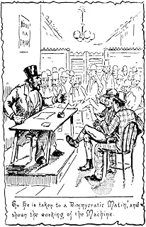 Immigrants Irish C1885 Na Newly Arrived Immigrant From Ireland (Second From Right) Learning The Workings Of The Urban Political Machine At A Democratic Party Meeting In New York City American Cartoon