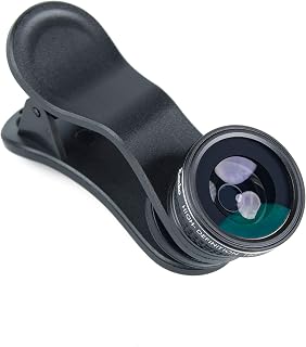 Kenko Real PRO Multi-Coated Glass Real PRO 180 Degree Fisheye Clip Lens for Mobile Devices, Black (KRP-180FY)