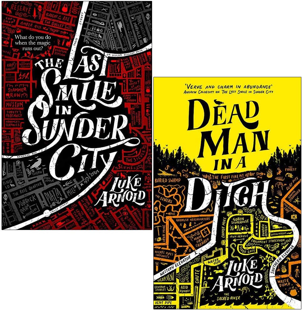 Fetch Phillips Series 2 Books Collection Set By Luke Arnold (The Last Smile in Sunder City, Dead Man in a Ditch)