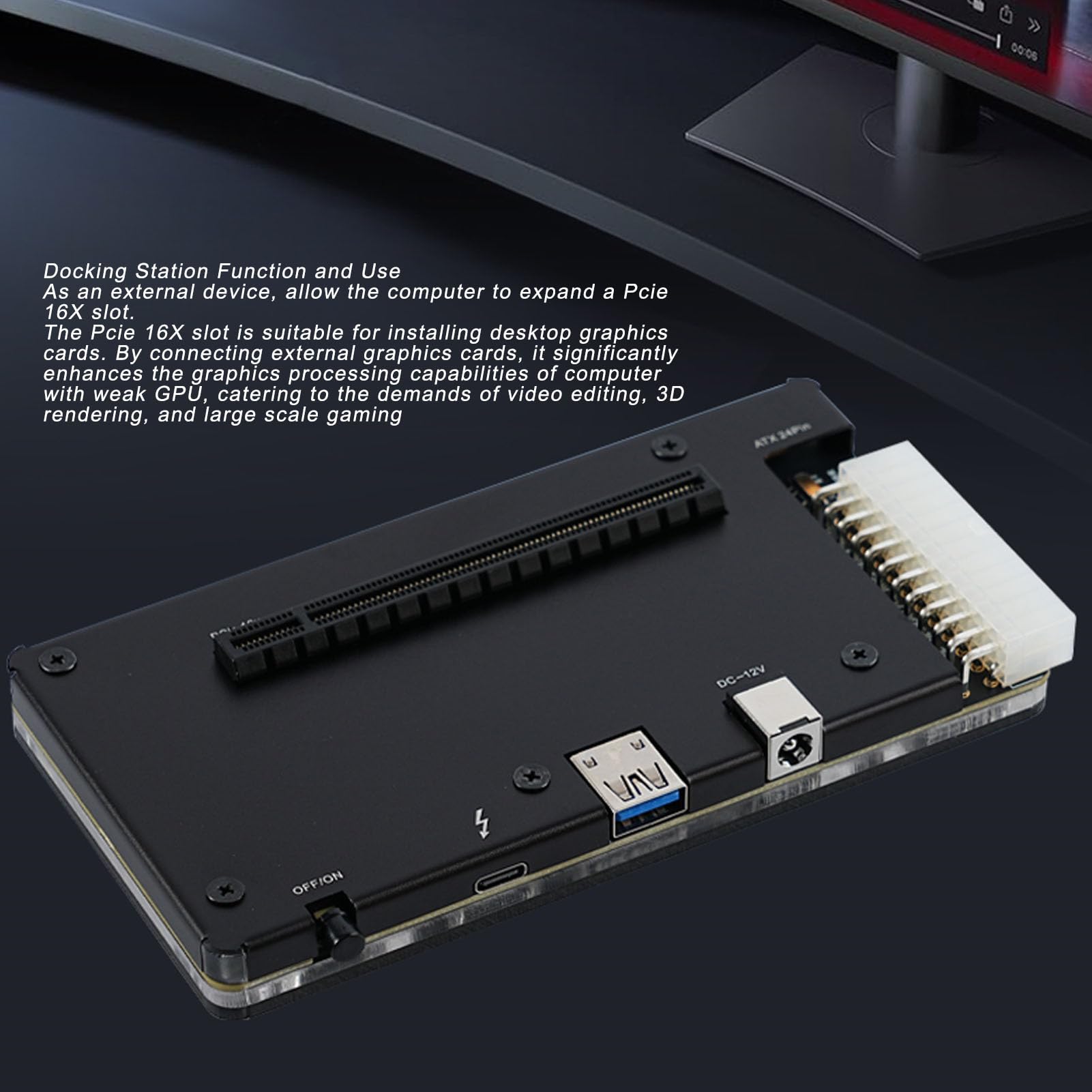 Amazon.co.jp: GOWENIC Thunderbolt 3 4用eGPUドック、SFXブラケット