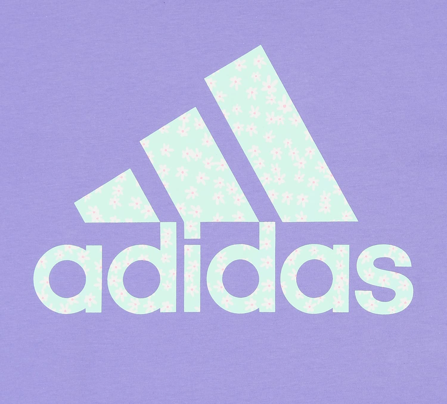Adidas Floral Graphic Big Logo T-Shirt T-Shirt Donna