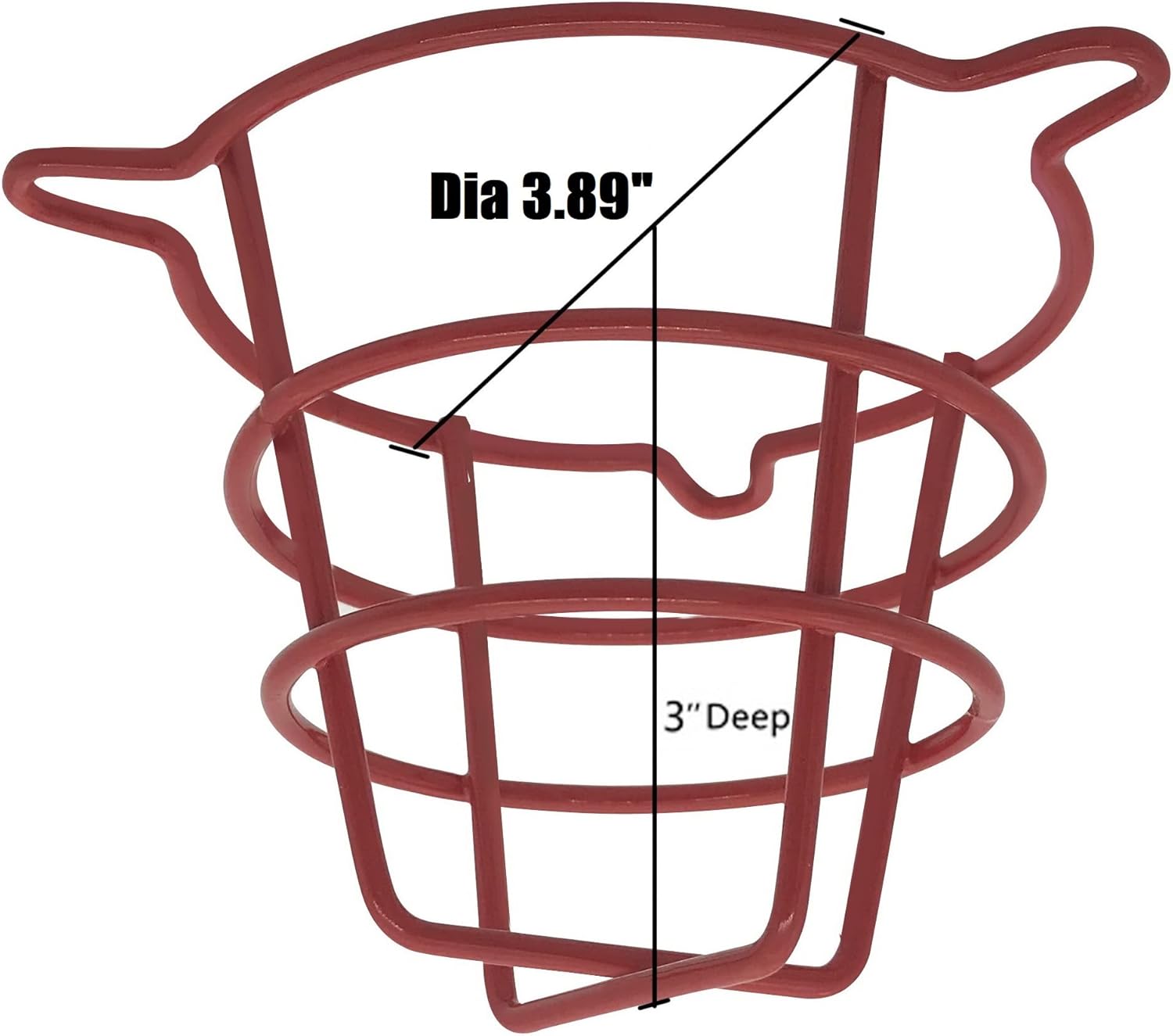 Happy Tree (2 Pack) Red Fire Sprinkler Head Guard for Both 1/2″ & 3/4