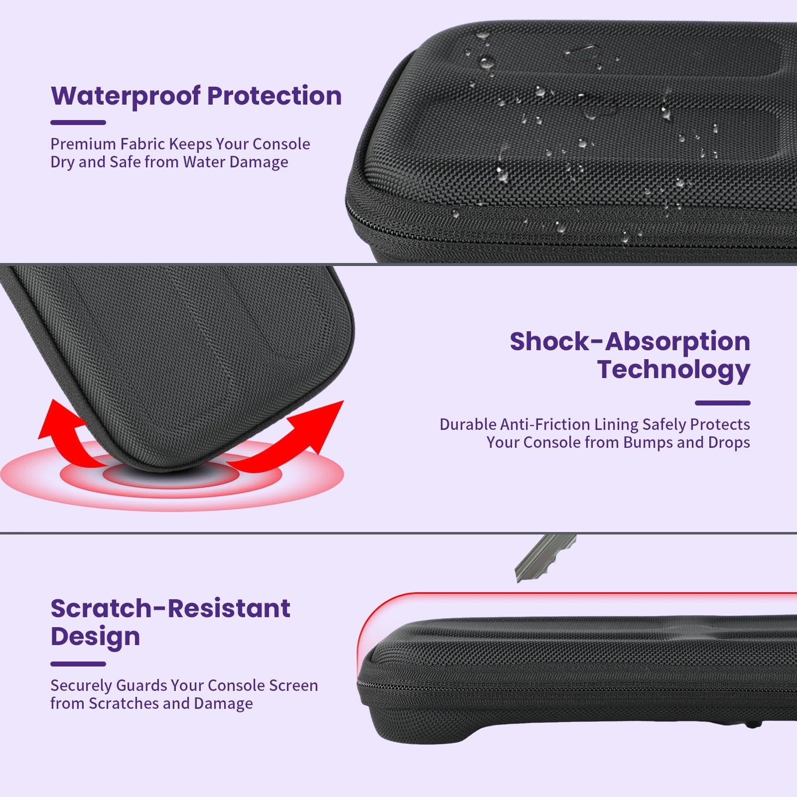 Odporne na wstrząsy etui typu hard shell Windfromort do Nintendo Switch 2 (model 2025) – 10 miejsc na karty do gier i kieszeń na akcesoria, lekkie i kompaktowe, idealne does podróży i przechowywania