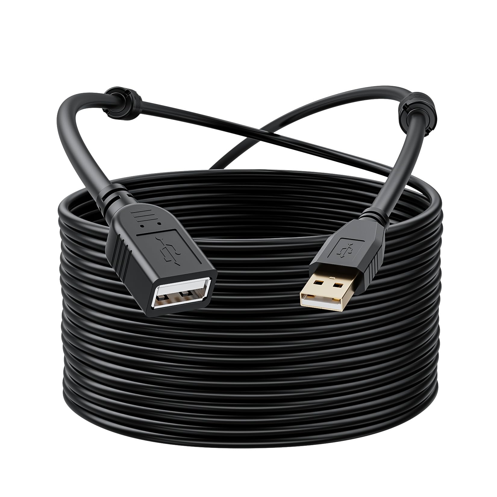 USB 2.0 Extension Cable 30FT / 10M, USB Type A to A, Long Active USB 2.0 Extender, Male to Female Repeater Cable, 480Mbps Transfer Speed for Game