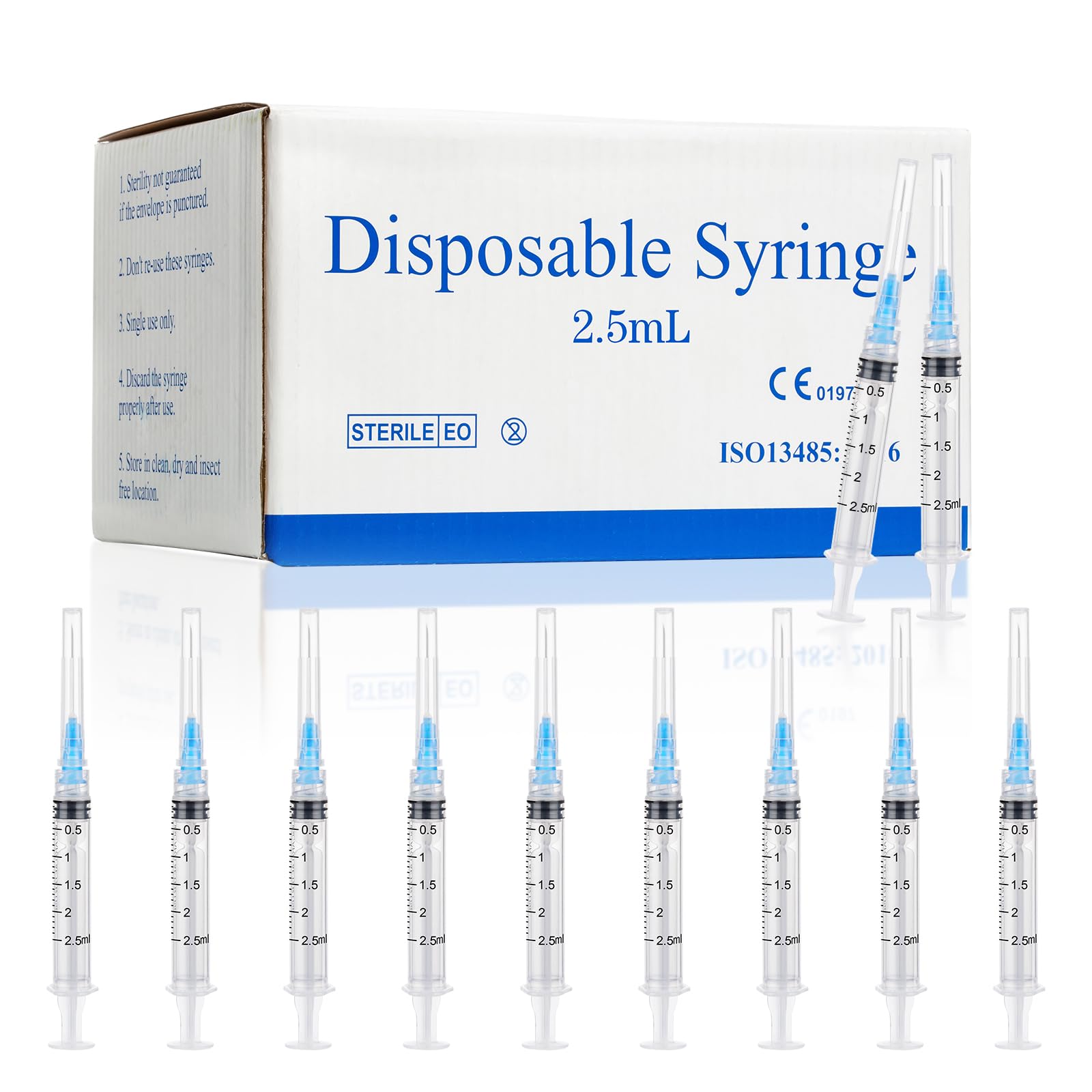 1ml Syringes with 27G 1/2 Inch(13mm), 1cc Luer Lock Syringes, 20 Pack — Amazon image 13