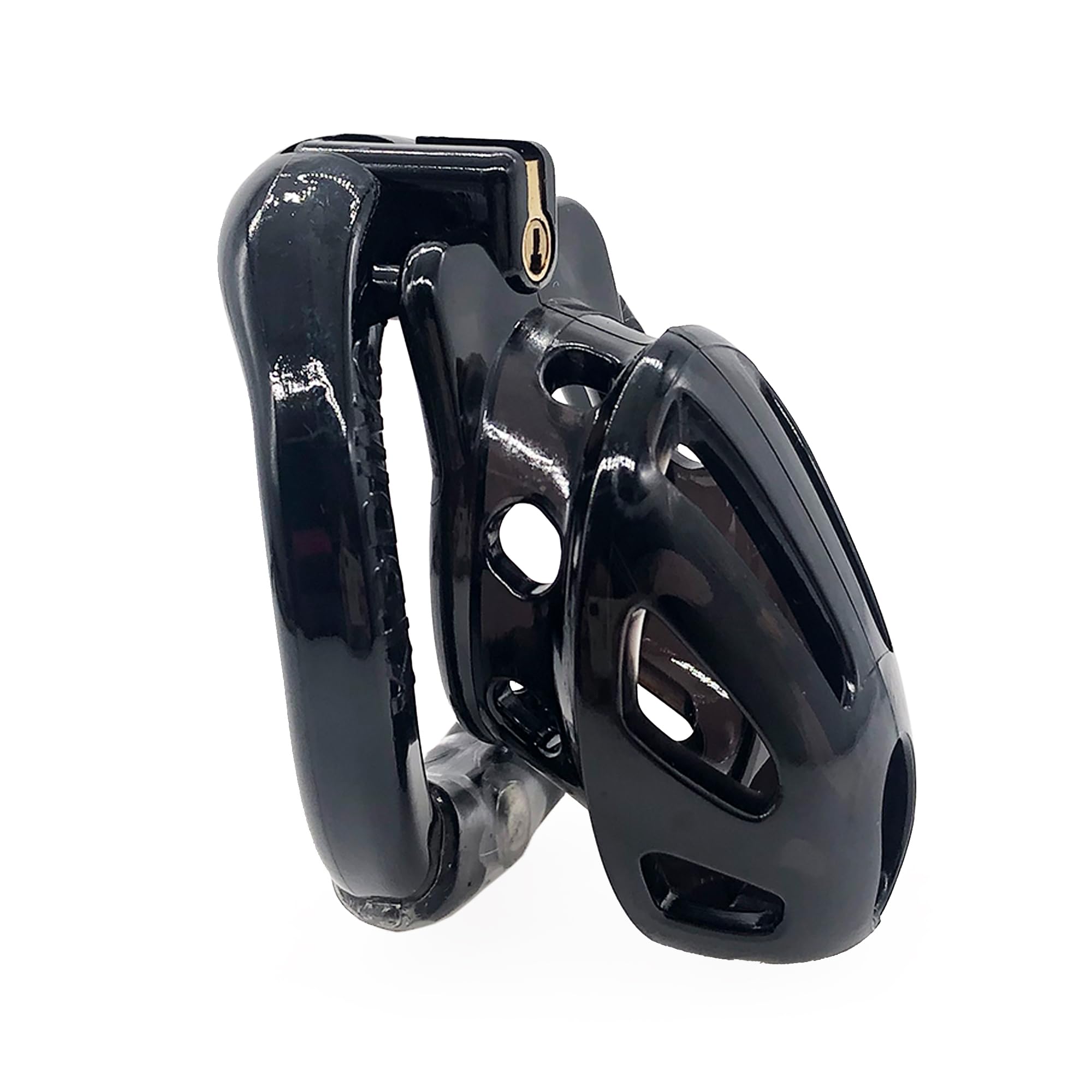 KZPC Male Chastity Cage| Lightweight Plastic Chastity Device| Adult Toy for Men| 4 Active Sizes Rings (Black, Long) LONG Black
