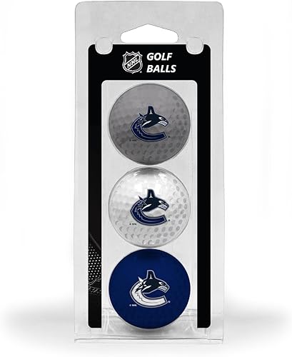 Team Golf NHL Regulation Size Golf Balls, 3 Pack, Full Color Durable Team Imprint