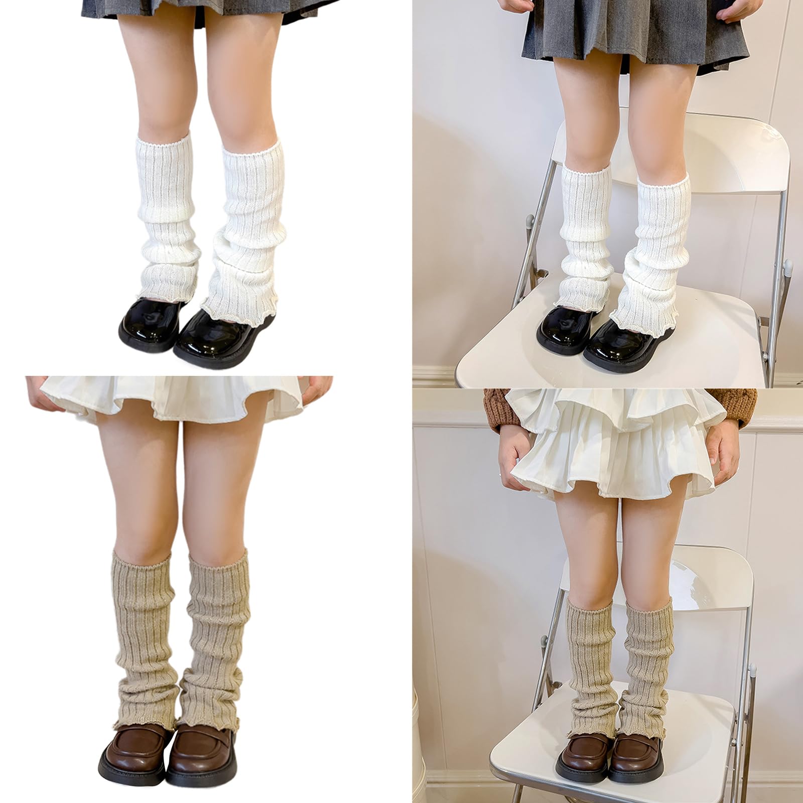 Calze Alte Calze Di Vitello Per Ragazze Adolescenti Lungo Gamba Copre Lunghe Calze Alte Bambino Studente Caviglia Heap Sock Bambini