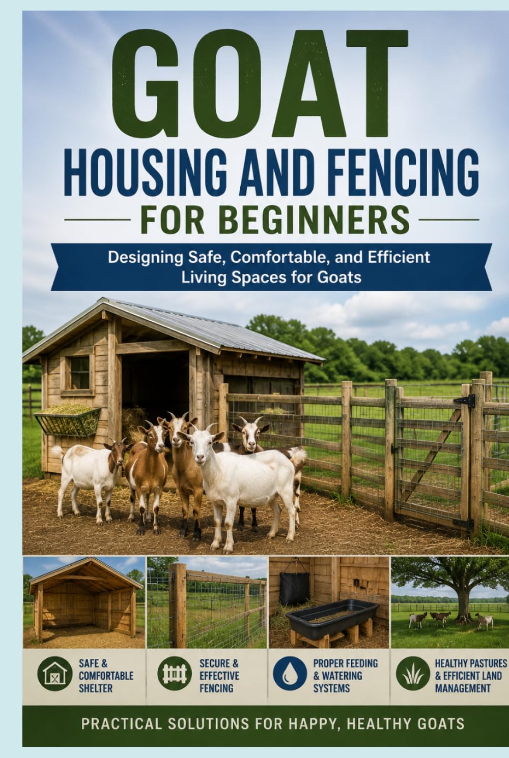 Goat Housing and Fencing for Beginners: Designing Safe, Comfortable, and Efficient Living Spaces for Goats (The Beginner's Goat Farming & Homestead Series)