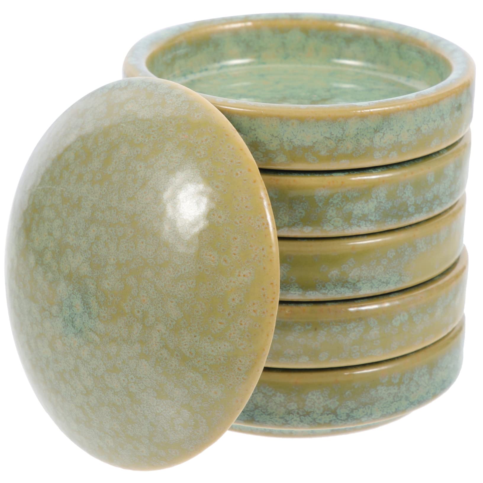Palette de Peinture Céramique Verte à Cinq Couches, 1 Set
