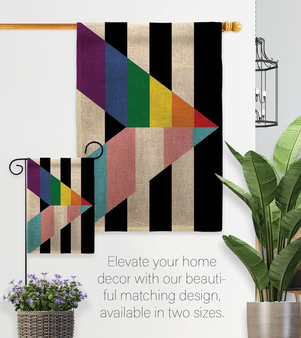 Americana Home & Garden Gay Trans Straight Ally Burlap Garden Flag-Support Pride Rainbow Love LGBT Bisexual Pansexual Transgender House Decoration Banner Small Yard Gift Double-Sided, Made in USA