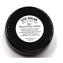 Pure Ziva Mauve Plum Matte Satin Velvet Pink Rose Purple Red Opaque Pressed Powder Single Vegan Eyeshadow; Talc, Paraben & Cruelty Free