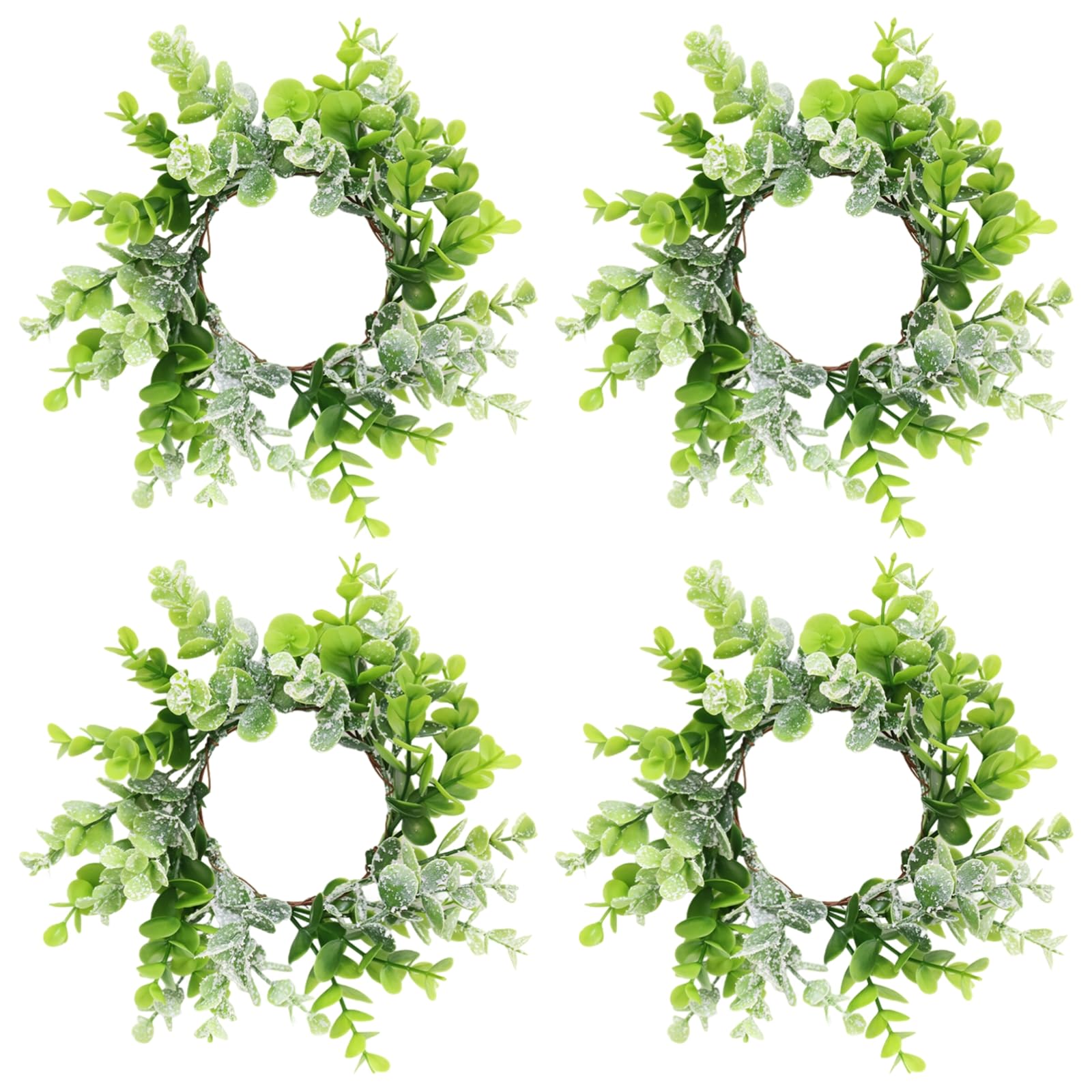 Mini couronnes feuilles vertes 24 cm pour reussir votre deco de table