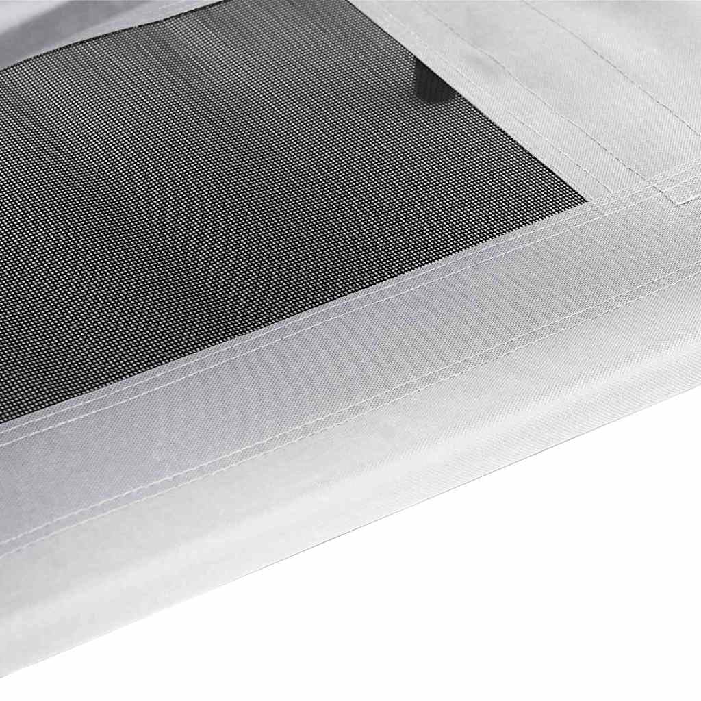 Stalowe podwyższone legowisko dla psa 62x48x61 cm, nowoczesny design wewnątrz zewnętrzne, solidna rama dla dużych ras, srebrno-szare