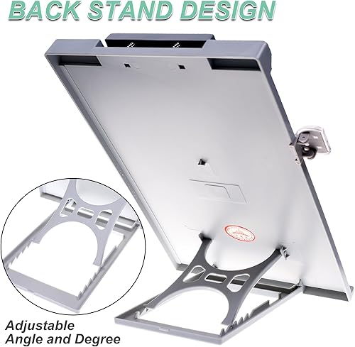 Miniatura 4 de Cosmos Plastic Desktop Document Holder, Book Holder, Copyholder Stand Typist with Adjustable Positions Stand and Reading Line Guide