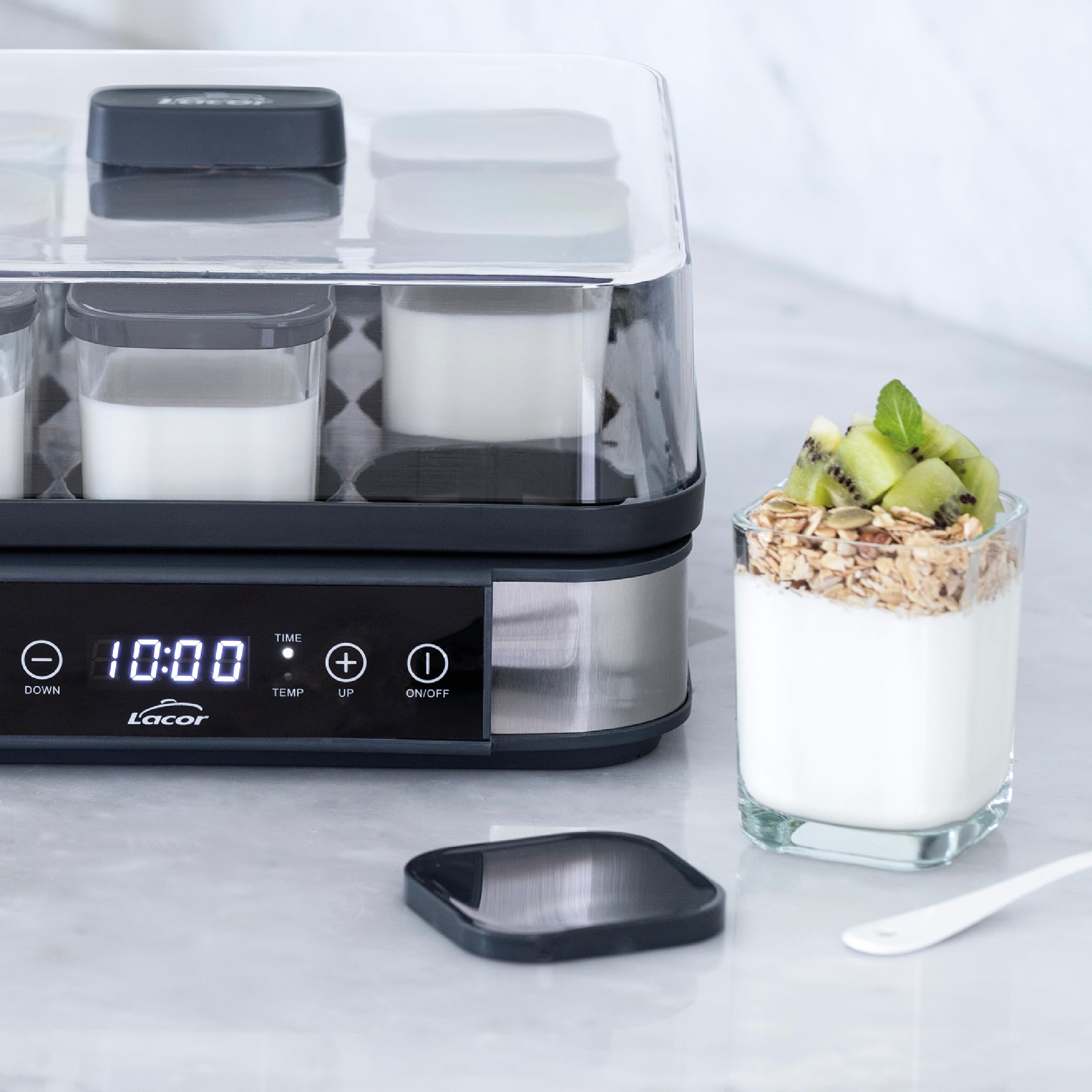 Bicchieri Per Yogurtiera LACOR 69438 - Vetro Trasparente Da 170 Ml, Senza BPA - Foto 6