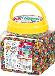 カワダ(Kawada) パーラービーズ 筒入り11000Ｐ マルチカラー プレート増量セット 80-17563K