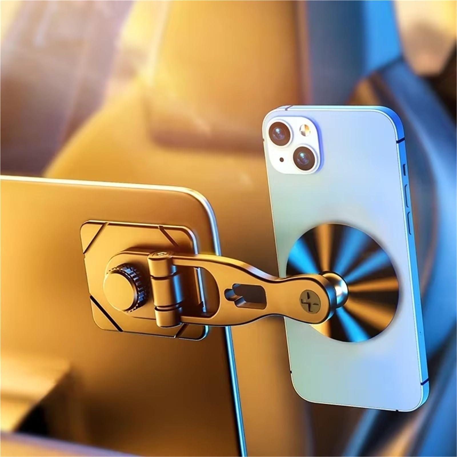 Per Samsung 2024 Supporto Magnetico Universale Auto Scrivania Magnetico Girevole Smartphone Staffa Pieghevole Porta Cellulare Auto