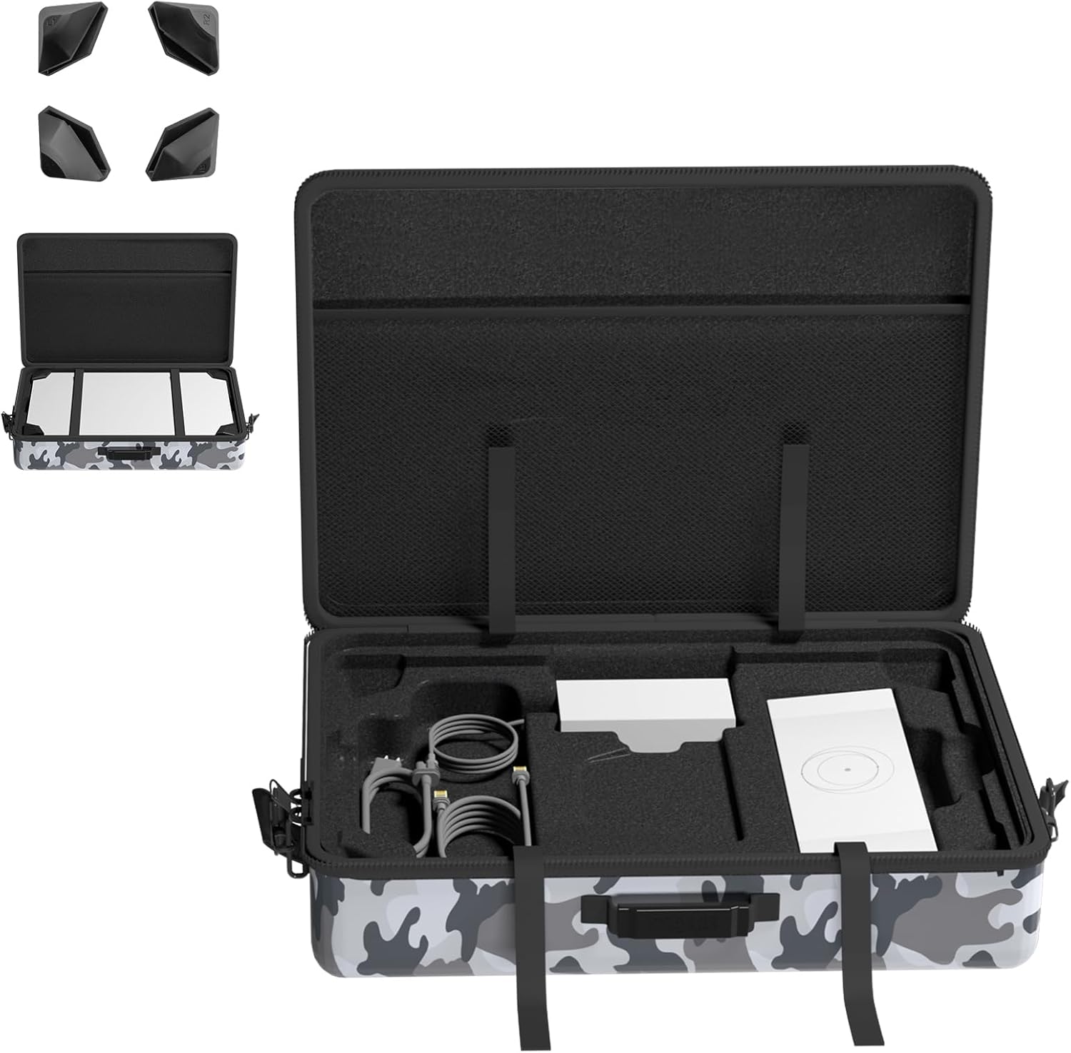 BarBaren for Starlink Standard Case Gen 3, for Starlink Gen 3 Case Hard Travel Carrying Storage Organizer Bag with Dish Protective Conner,for Starlink Standard Accessories(Camo)-Waterproof