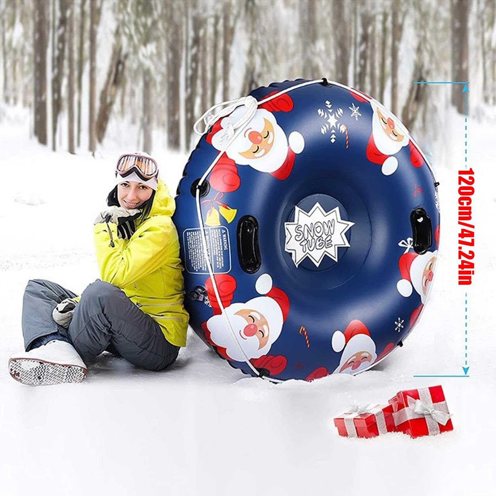 Tubo Da Neve Resistente Robusto e Resistente al Freddo | Slittino Invernale per Famiglie All'Aperto Sport Spiaggia Giardini Pattinaggio Sci Outdoor Sabbia Natale Attività Avventura