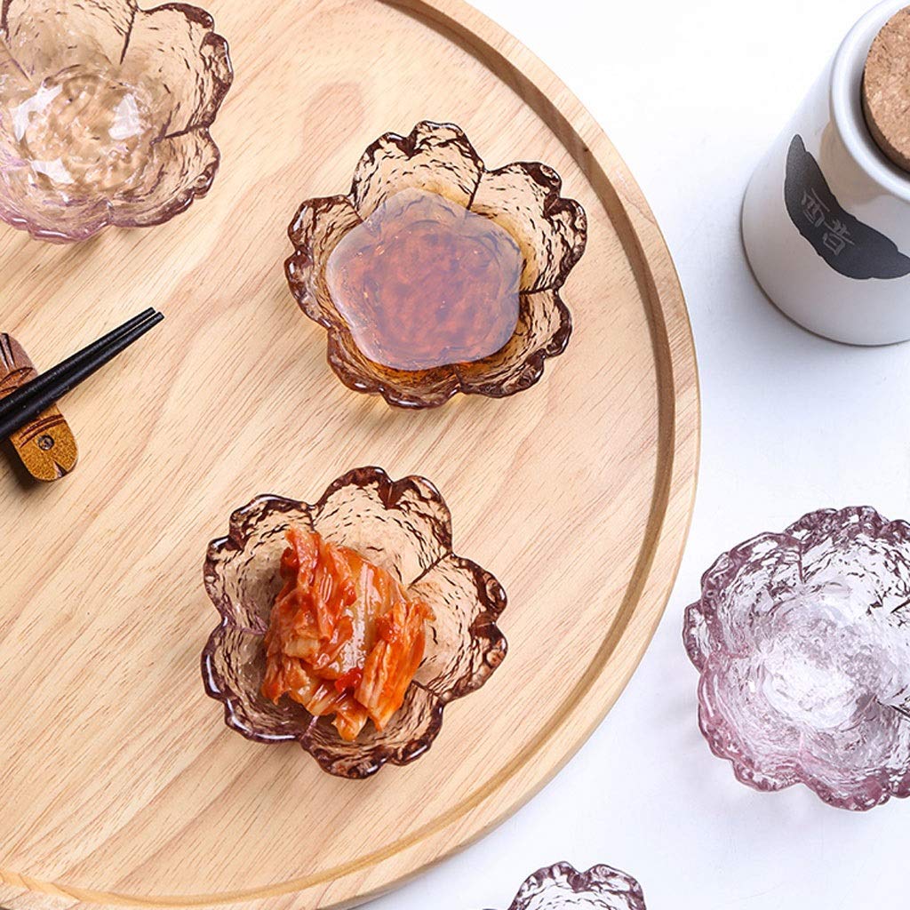 Lot De 5 Ramequins Verre En Forme De Feuille - 21 Cm - Dessert Ou Apéro