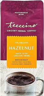 Teeccino All Purpose Grind Hazelnut Medium Roast Chicory Herbal Coffee 312 g