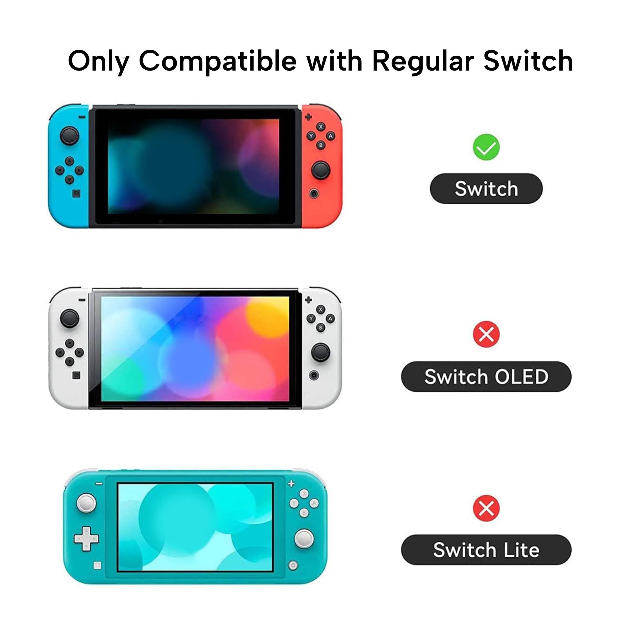 GeekShare Schutzhülle Slim Cover Case Kompatibel mit Nintendo Switch und Joy Con – Stoßdämpfend und Kratzfest – Space Cat