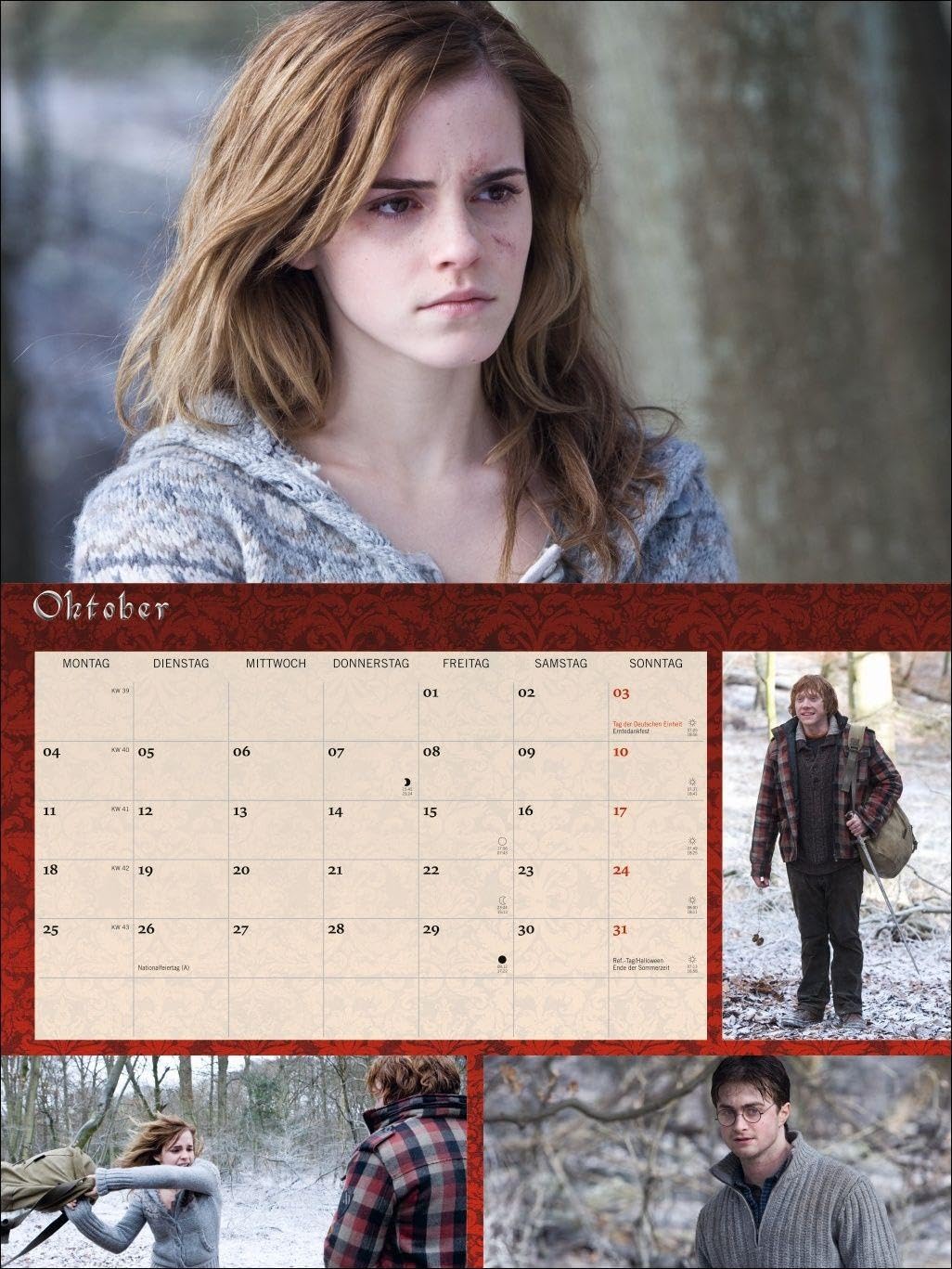 Harry Potter Broschur XL Kalender 2027: Wandkalender mit fesselnden Filmszenen aus den Harry Potter-Filmen. Broschürenkalender 2027 mit Poster zum Heraustrennen.