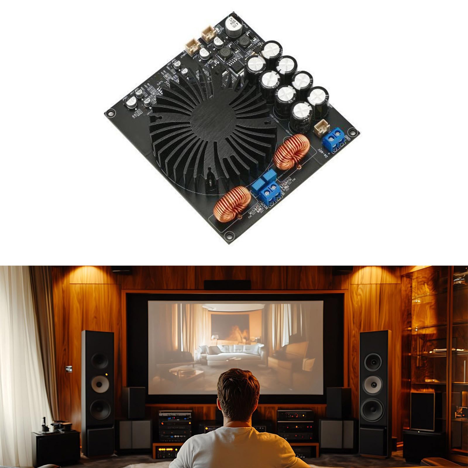 Sostituzione della scheda amplificatore HiFi stereo classe D potenza TPA3255 Digital Sound 600W